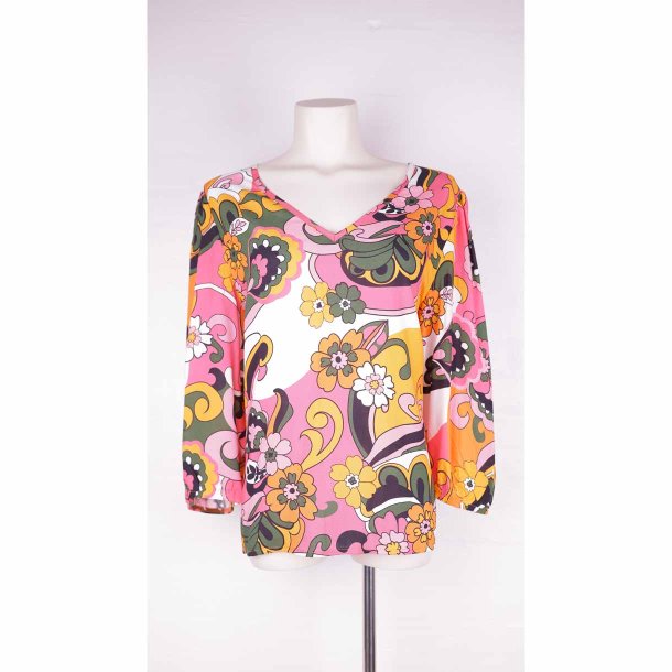 Smashed Lemon viscose skjorte m print str. 44 (40)