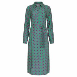 Smashed Lemon midi viscose kjole grn/lilla NY S (41)