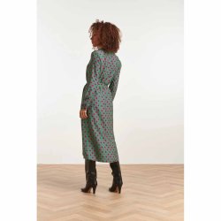 Smashed Lemon midi viscose kjole grn/lilla NY S (41)