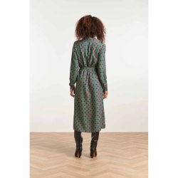 Smashed Lemon midi viscose kjole grn/lilla NY S (41)