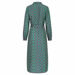 Smashed Lemon midi viscose kjole grn/lilla NY S (41)
