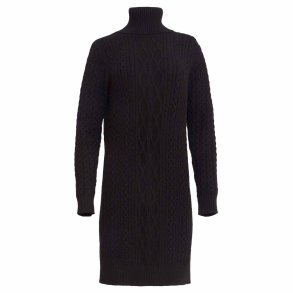 Smashed Lemon kort sort strik kjole visc.poly NY L (41)