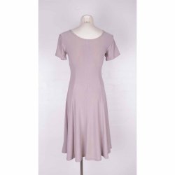 Loco Lux polyster/jersey kjole beige NY! (41)