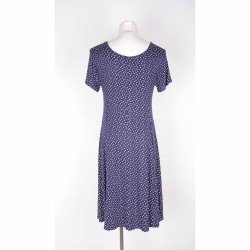 Timi Dress,Navy flower, NY, Viscose/Elastan (41)