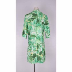 Vegas kort kjole grnt print 80%tencel 20%lin NY (41)