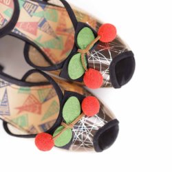 Miss L Fire hje sorte ruskind platau sko NYE 40 (42)