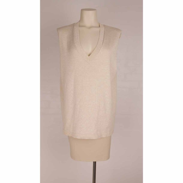 Soft Rebels fin strik vest sandmele viscose str. m (42)