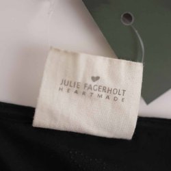 Heartmade sort silke skjorte m vidde i rmer 38  (43)