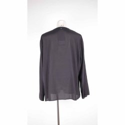 Heartmade sort silke skjorte m vidde i rmer 38  (43)