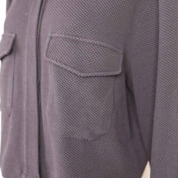 LUNE kort sort jakke cotton mix G 2x 60 cm L (43)