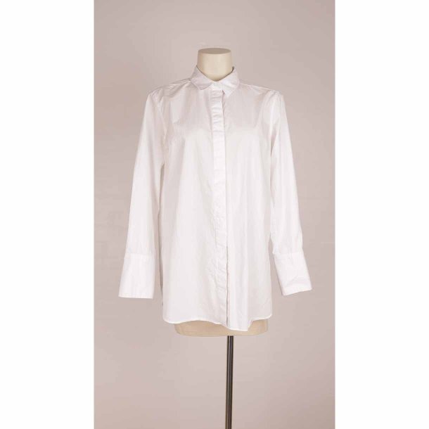 Second Female hvid 100% poplin skj G54cm L (43)
