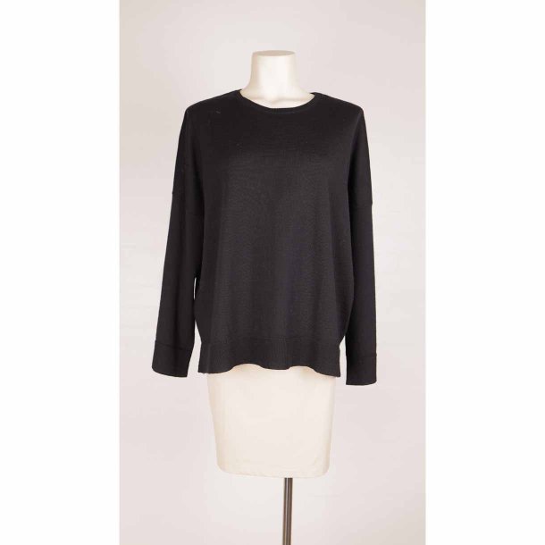 Sibin Linnebjerg strik kort 50%merinould str. L  (43)