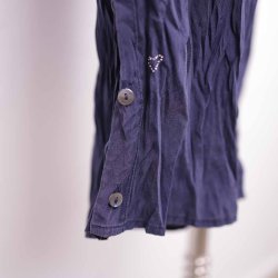 Julie Fagerholt navy silkebukser str. 38 (43)