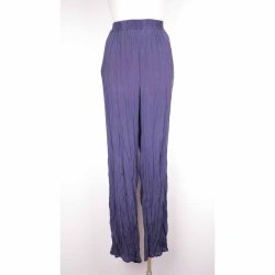 Julie Fagerholt navy silkebukser str. 38 (43)