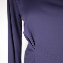 Blanche mrkbl bluse m vide rmer og snrre M (43)