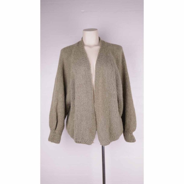 Noella strik cardigan mos grn acryle/wool XL  (46)