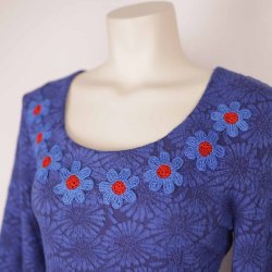 Dumilde kjole XL, bl jaquard, NY m tags (5)