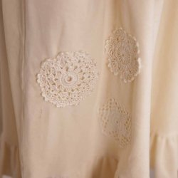 Dumilde kjole str 3, rhvid velour, NY m tags  (5)