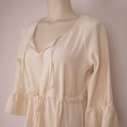 Dumilde kjole str 3, rhvid velour, NY m tags  (5)