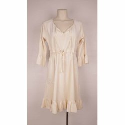 Dumilde kjole str 3, rhvid velour, NY m tags  (5)