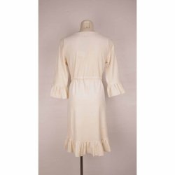 Dumilde kjole str 3, rhvid velour, NY m tags  (5)