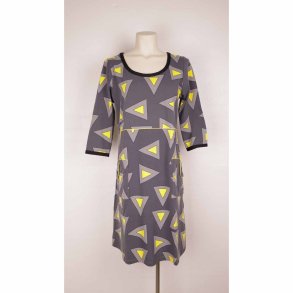 Charles kjole XL gr/gul NY m tag (5)