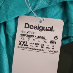Desigual kjole XXL turkis/grn NY m tag (5)