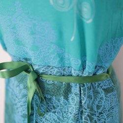 Desigual kjole XXL turkis/grn NY m tag (5)