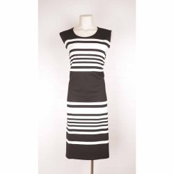 Dot &amp; Doodles kjole XXL, sort m hvid, NY m tag (5)