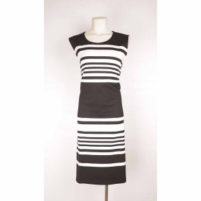 Dot & Doodles kjole XXL, sort m hvid, NY m tag (5)