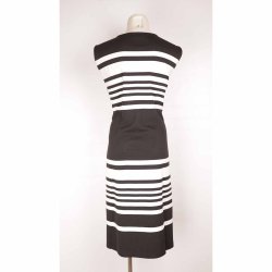 Dot &amp; Doodles kjole XXL, sort m hvid, NY m tag (5)