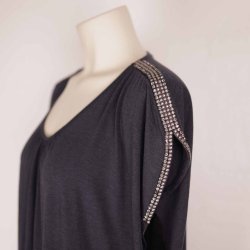 In Front kjole XXL,  antracit jersey, NY m tag (5)