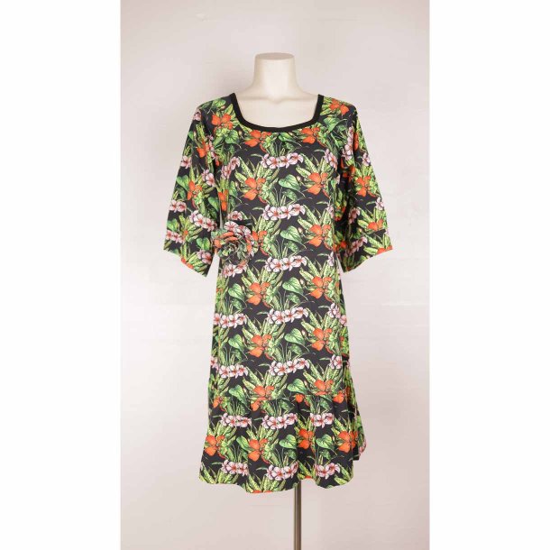 Margot kjole 3XL Jill Junglerun m broche, NY m tag (5)