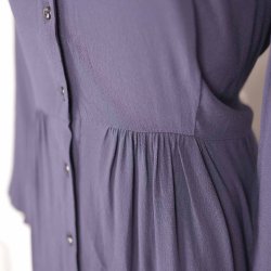 Noa Noa skjortekjole str 46, bl, NY m tags (5)