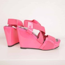Lola Ramona sandal 37, pink lak/elastik kilehl NY (5)