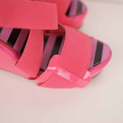 Lola Ramona sandal 37, pink lak/elastik kilehl NY (5)
