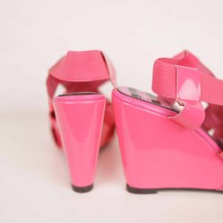 Lola Ramona sandal 37, pink lak/elastik kilehl NY (5)
