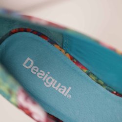Desigual pumps 38 (lille), blomstr. kilehl, NYE (5)