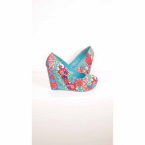 Desigual pumps 38 (lille), blomstr. kilehl, NYE (5)