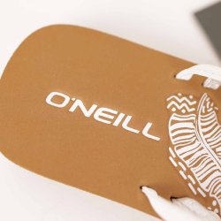 O'Neill klipklapper str 37. Skind hvid/slv. NY (5)