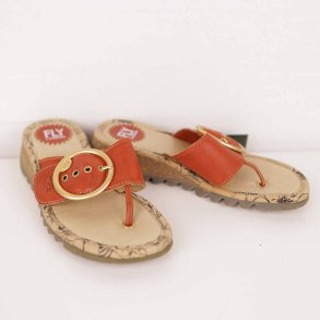 Fly London sandal 37, rdt skind, kun brugt 30 min (5)