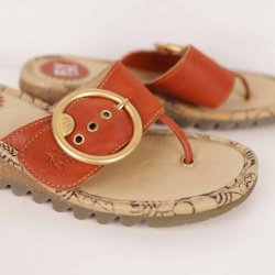 Fly London sandal 37, rdt skind, kun brugt 30 min (5)