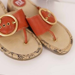 Fly London sandal 37, rdt skind, kun brugt 30 min (5)