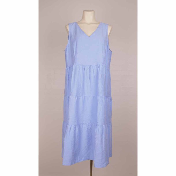 Cream kjole str 44 himmelbl viscose NY (5)