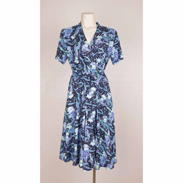 Lien &amp; Giel kjole 3XL bl, swing-skrt, sl-om NY (5)