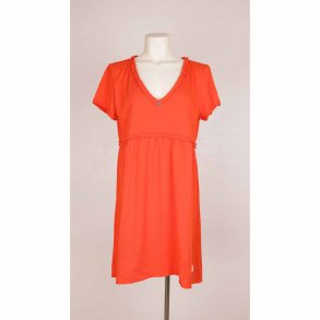 Odd Molly kjole str 4=XL, koral/orange/hvid, NY (5)