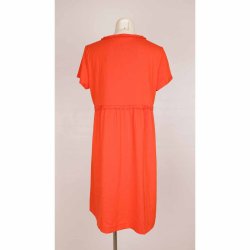 Odd Molly kjole str 4=XL, koral/orange/hvid, NY (5)