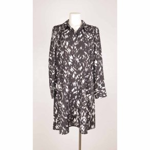 Co'Couture skjortekjole XL sort/hvid Ny (5)