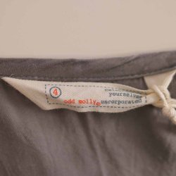 Odd Molly bluse str 4=XL stor, gr m broderi, NY (5)