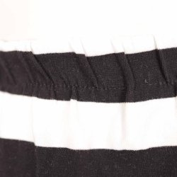 Mixed kort nederdel XXL/44 cm sort/hvid jersey  (5)